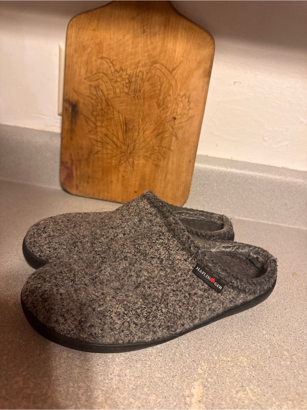 Haflinger Wool Slippers AT Classic Hardsole womens size 10